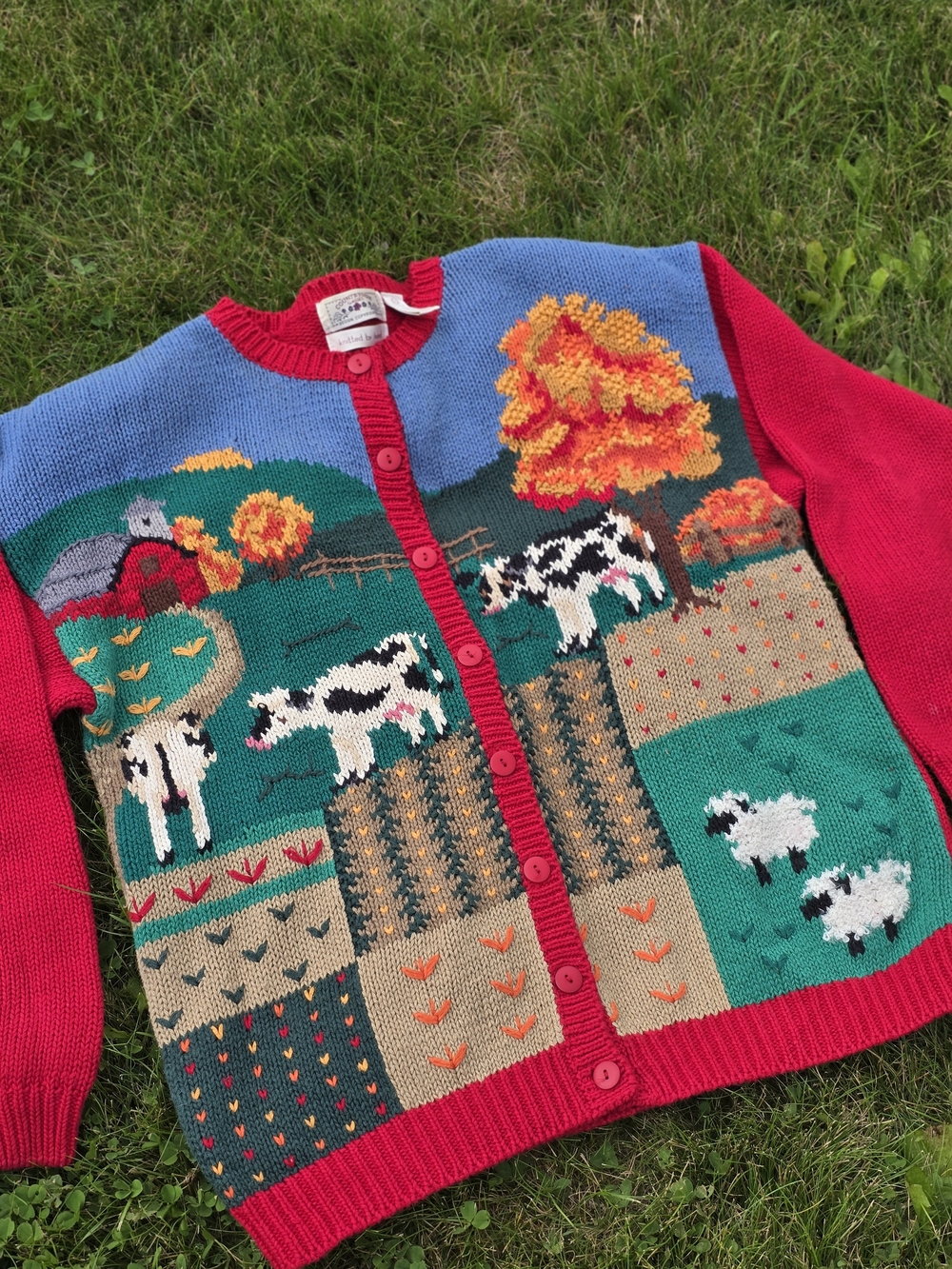 *VTG* COUNTRYSIDE CLASSICS Farm Sweater, Vintage Cow Sweater